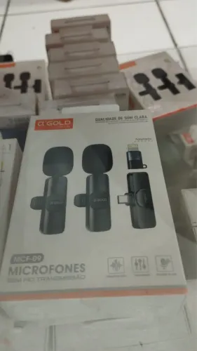 MICROFONE DUPLO LAPELA SEM FIO