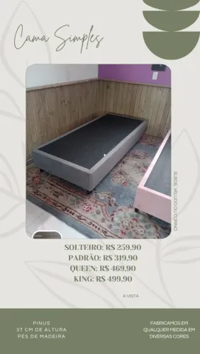 Cama simples - direto de fábrica