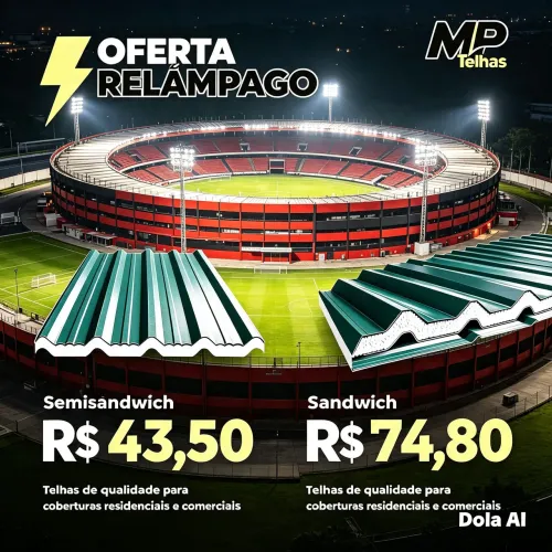Telhas sanduíche e semi sanduíche