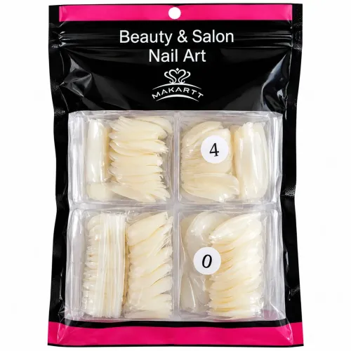 Kit Tips Unhas Postiças 500 Peças Nail Art Alongamento