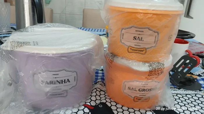 Kit Tupperware 3 peças