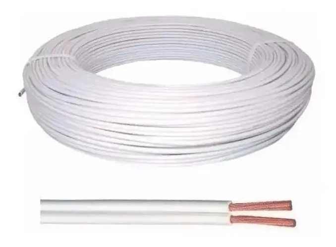 cordão pararelo cobreado 2x2,5mm branco 100mts