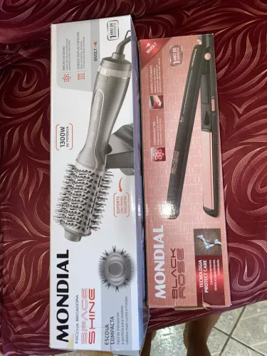 Kit mondial escova secadora e chapinha Bivolt
