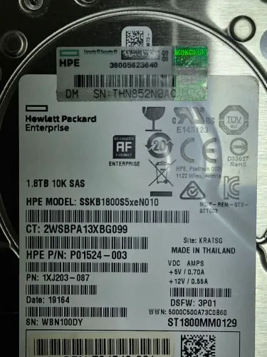 HD 1.8 T para servidores