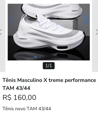 Tênis masculino x treme performance