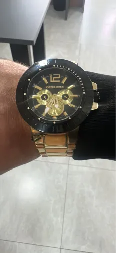 Relógio Victor Hugo Masculino Dourado