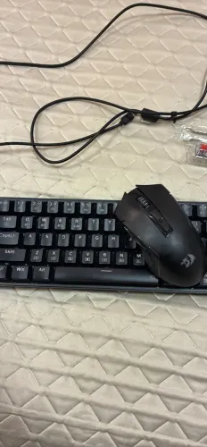 Kit Redragon teclado e mouse S136, cabeado e sem fio BT e 2.4G
