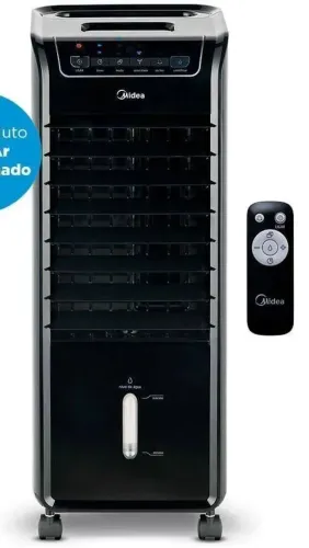 Climatizador de ar Midea Akap1 - Preto - Novo