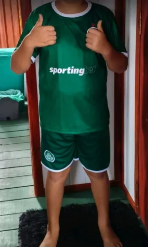 Conjunto do palmeiras time de futebol - infantil 