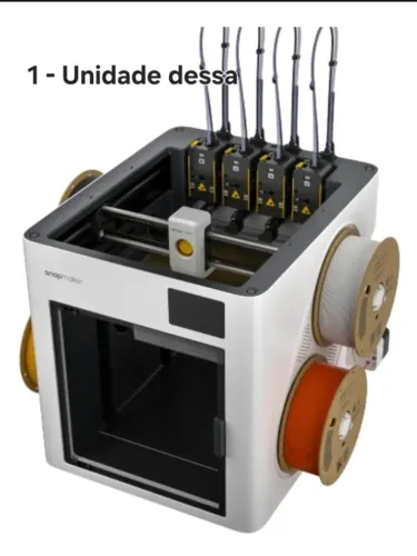 Kit 5 Impressoras 3d mais filamentos-Mini Fabrica Snapmaker U1