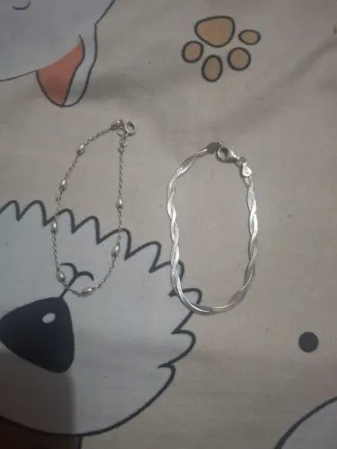 2 Pulseiras pratas 925 por 80