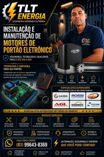 Eletricista de portão Rossi jfa
