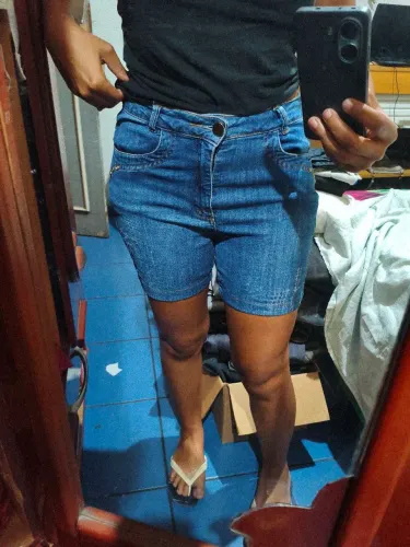 Bermuda feminina jeans 42
