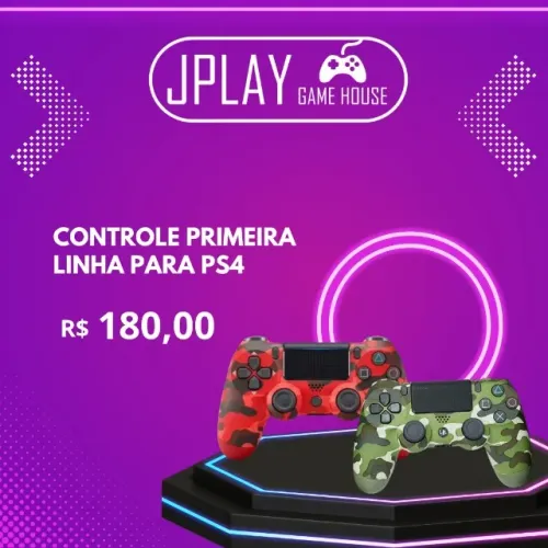 Controle Ps4 camuflado primeira linha