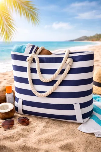 Bolsa de praia linda e super espaçosa