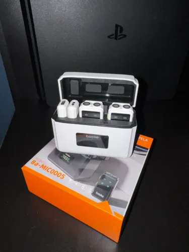 MICROFONE DE LAPELA SEM FIO BASIKE - NOVO