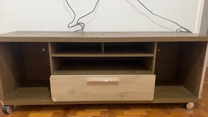 Painel de tv e rack