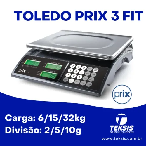 Balança Comercial- Toledo Prix III Fit