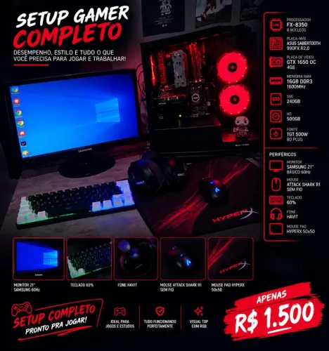 Pc gamer completo