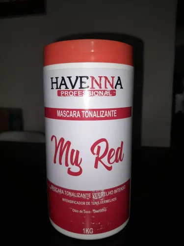 Máscara Tonalizante de 1kg Vermelho Intenso da Havenna Professional e sua linha "My Red"