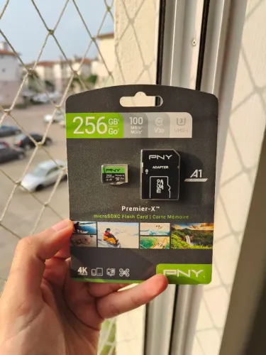Cartão de Memória MicroSD 256GB PNY Premier-X 4K Lacrado (Importado EUA)