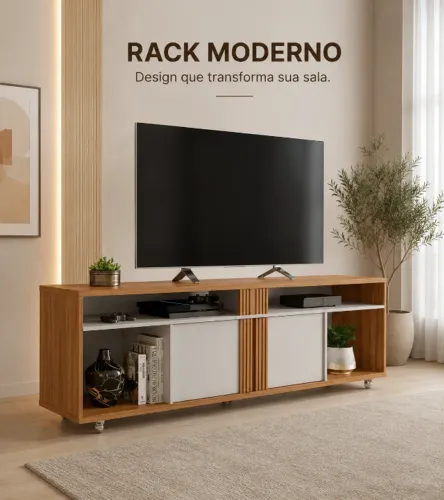 Rack Elegante e moderno para sua casa ! Entrega e montagem grátis .