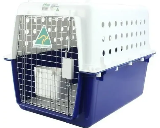 Caixa Transporte cães e gatos IATA até 15kg N3 / N4- Feita na Australia com Grade de Aço 