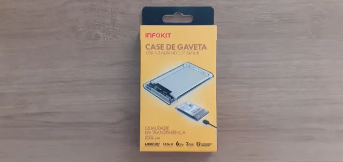 Case para HD SATA 2.5 - USB 3.0 - INFOKIT
