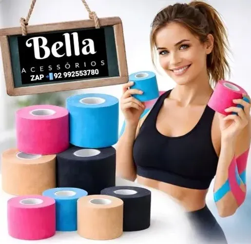 BANDAGEM ELÁSTICA DE 5 METROS ESPORTIVA PARA ATLETAS,ACADEMIA & CORRIDAS