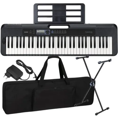 Kit Teclado Casio Ct-s300 Capa Acolchoada Suporte