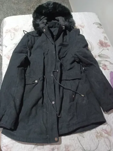 Parka preta unissex