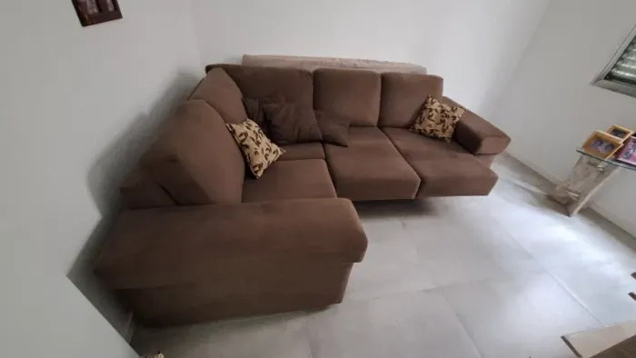 Sofá de canto retrátil 4 lugares