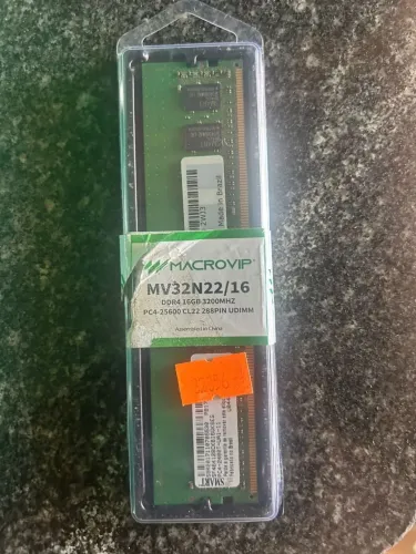 Vendo memória RAM Macrovip 16GB DDR4 3200MHz