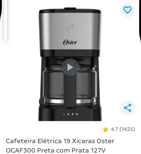 Cafeteira elétrica 19 xic.