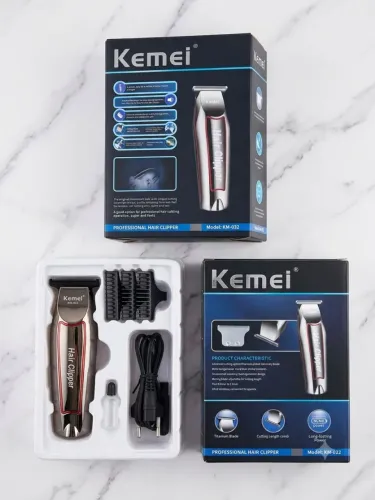 Maquina De Cortar Cabelo E Barba Kemei KM-032
