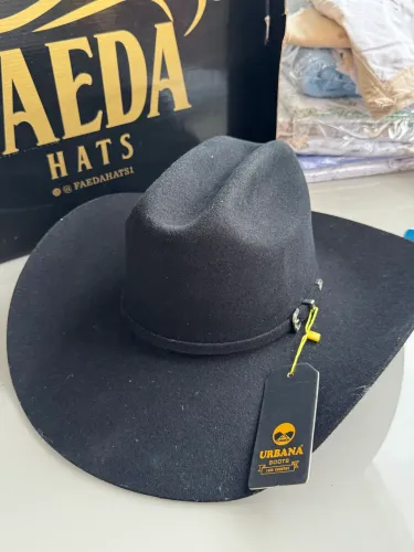 Chapéu Faeda Hats Original - Preto Novo com Etiqueta