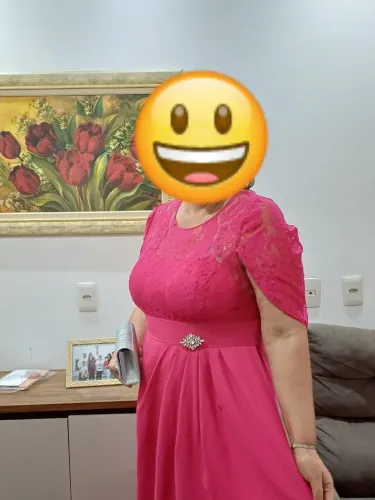 Vestido de festa. Veste até o tamanho 50