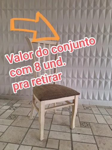 Cadeira Sala Jantar conjunto c/8 und