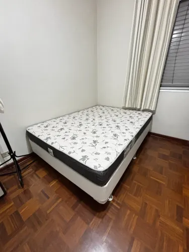Cama casal box + Colchão Ortobom
