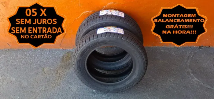 Par de Pneus Aro 14 Goodyear 175 x 65 Kelly_Mont + Balanc Grátis_Aceito Cartão 5X Sem Juro