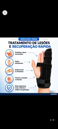 Tala Dedos Da Mão Anelar E Mindinho Fratura Lesão Metacarpo
