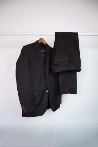 terno americano cedarwood state preto 48 calça 44