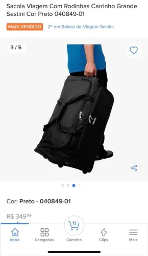 Mala de viagem bem gde