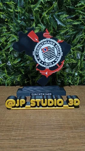Placa Decorativa do Corinthians ? Feita em 3D