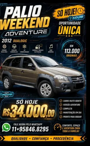 Fiat Palio Week. Adv. Dualogic 1.8 Flex 2012
