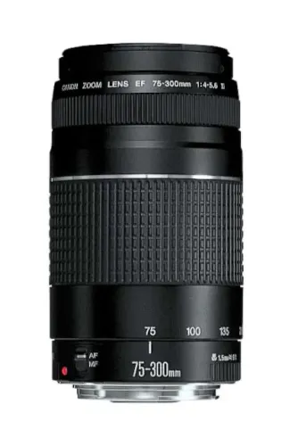 Lente EF 75-300mm f/4-5.6 III, Canon, Preto