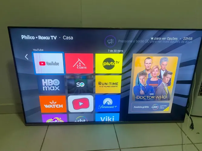 Tv led philco roku 55"