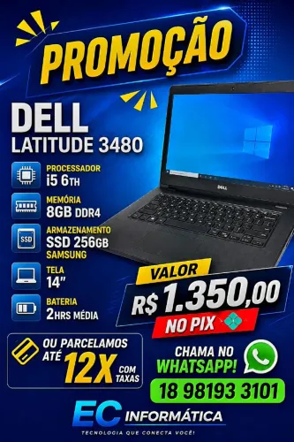 Notebook Dell Latitude 3480