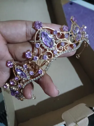 Coroa para debutante  lilas