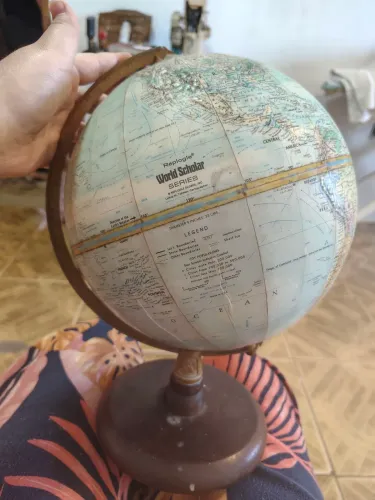 Globo terrestre vintage Replogle Globes